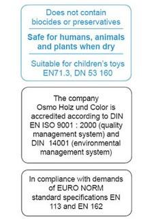 Accreditation of Osmo Oils