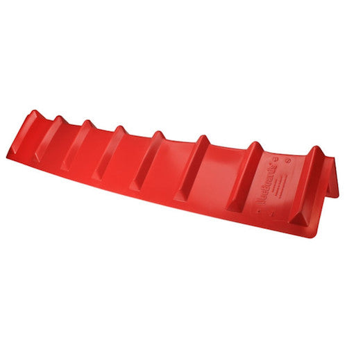 red long and narrow plastic corner protector 48"