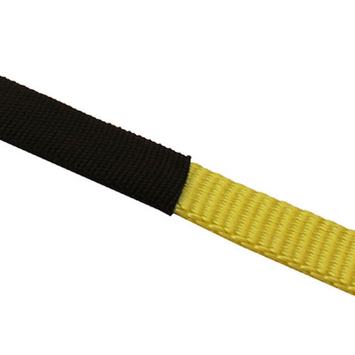 Cordura wear sleeve for ratchet strap abrasion resistance