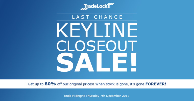 MASSIVE Keyline Closeout Sale! | TradeLocks