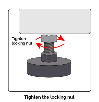 tighten locking nut graphic