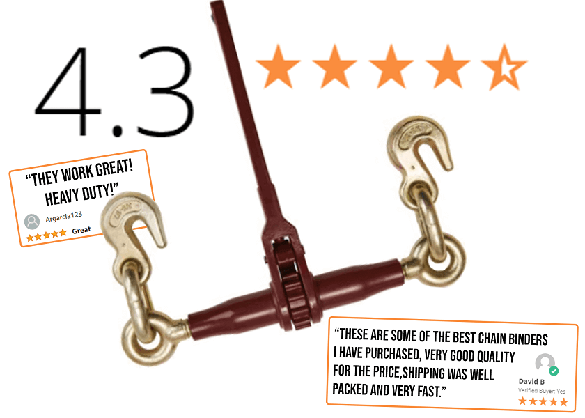 Pro Ratchet Chain Binder with Grab Hooks