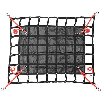 Heavy Duty Cargo Net w/ 18oz Vinyl, S-Hook Ratchets w/ Carrying Case